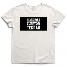 Yemek Uyku Buharist Beyaz