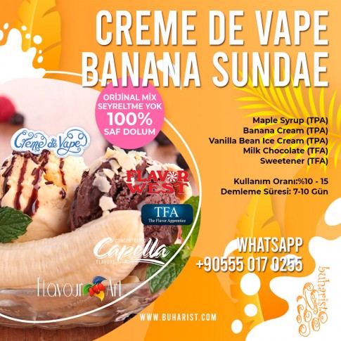 Creme de Vape - Banana Sundae Mix Aroma
