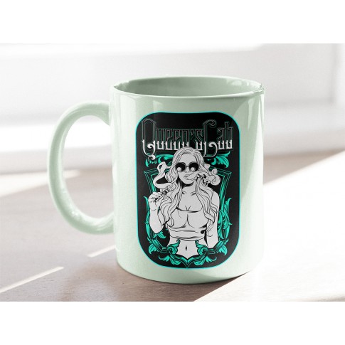 Queen's Lab baskılı mug