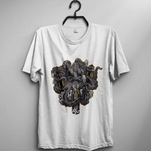 Kraken Design Oversize T-Shirt